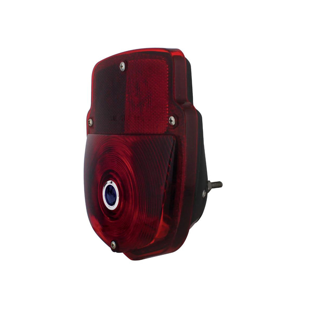 Black Tail Light Assembly With Blue Dot For 1953-56 Ford Truck - R/H - View 1