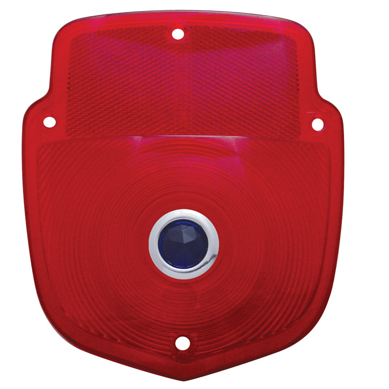 Tail Light Lens With Blue Dot For 1953-56 Ford Truck - View 1