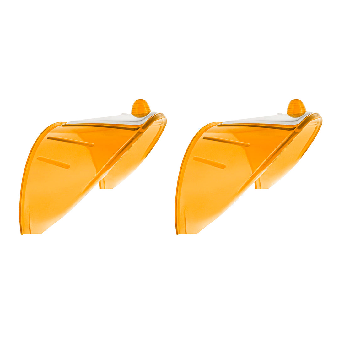 7" Headlight Visor, Amber (Pair) - View 1