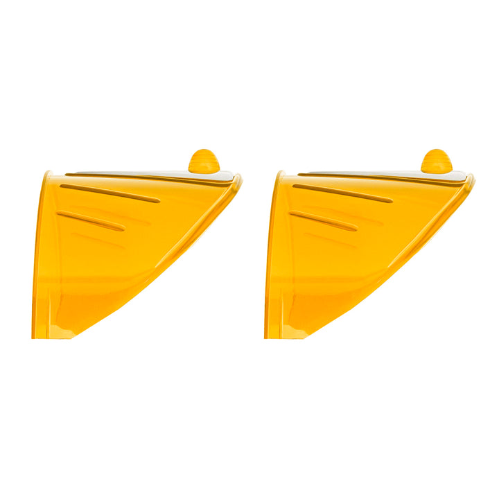 7" Headlight Visor, Amber (Pair) - View 2