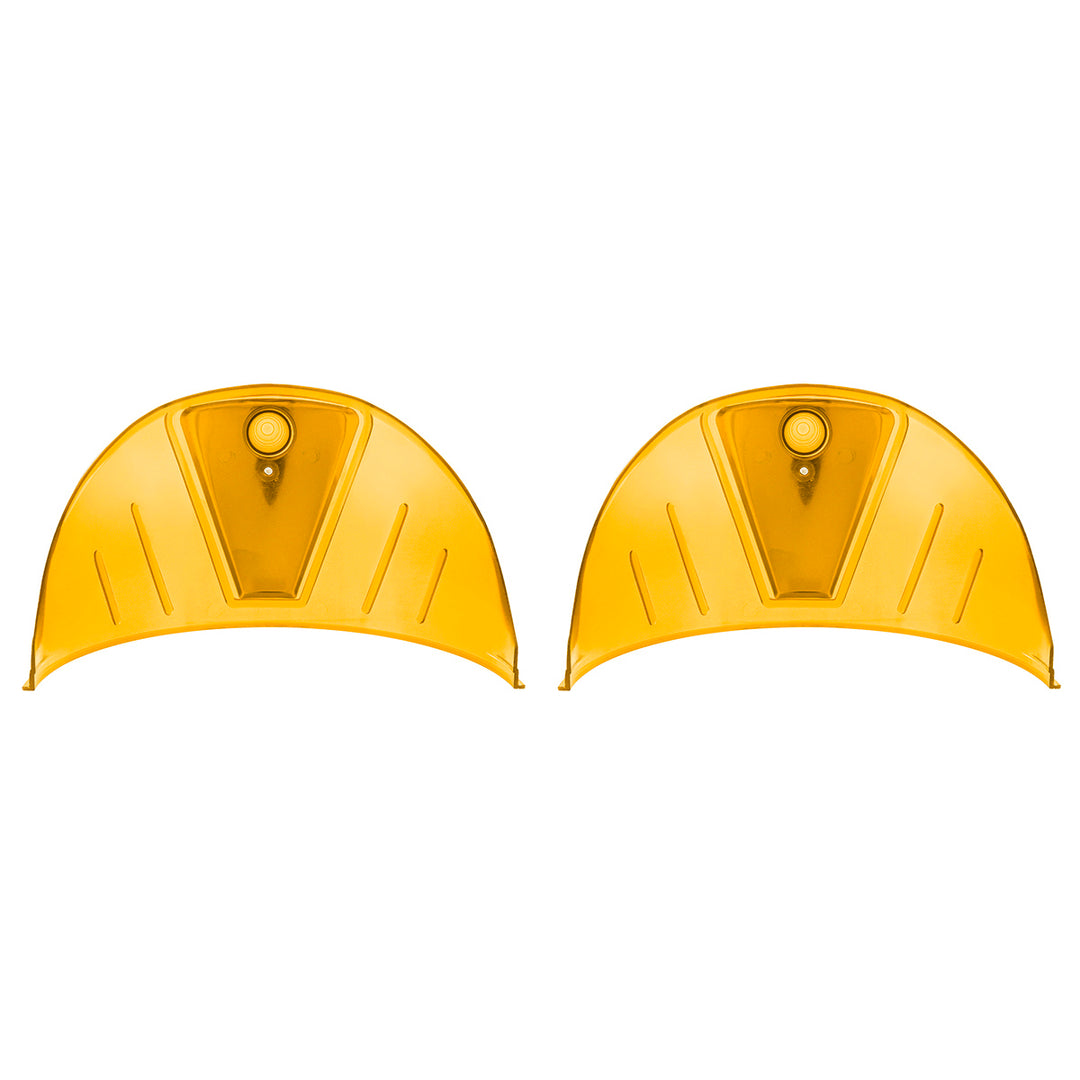 7" Headlight Visor, Amber (Pair) - View 6