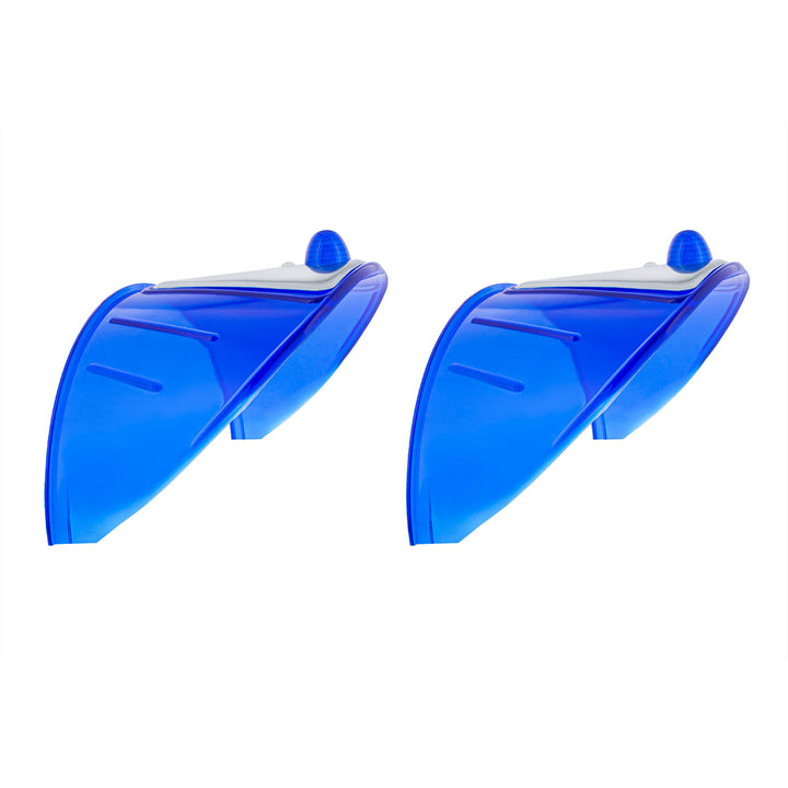 7" Headlight Visor, Blue (Pair) - View 1