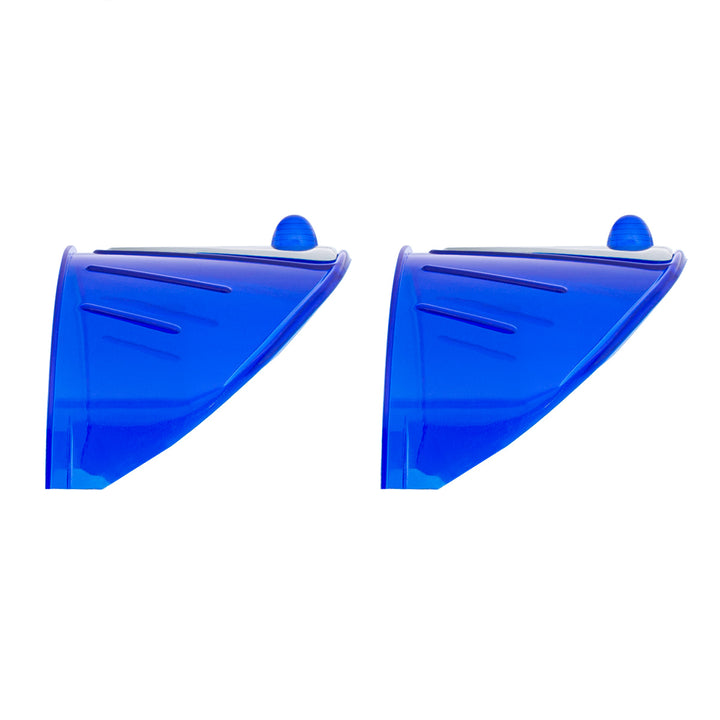 7" Headlight Visor, Blue (Pair) - View 2