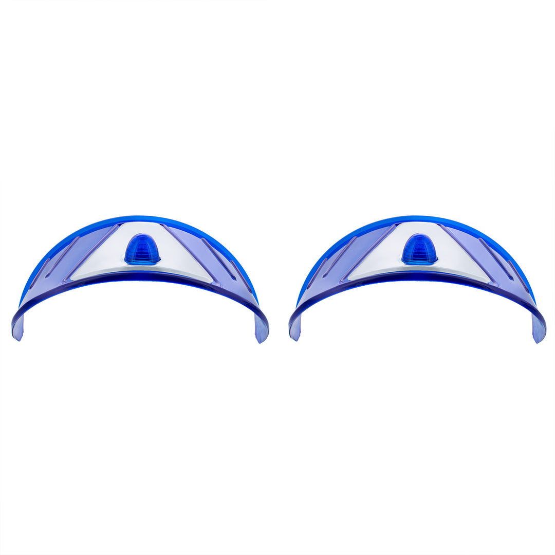 7" Headlight Visor, Blue (Pair) - View 4