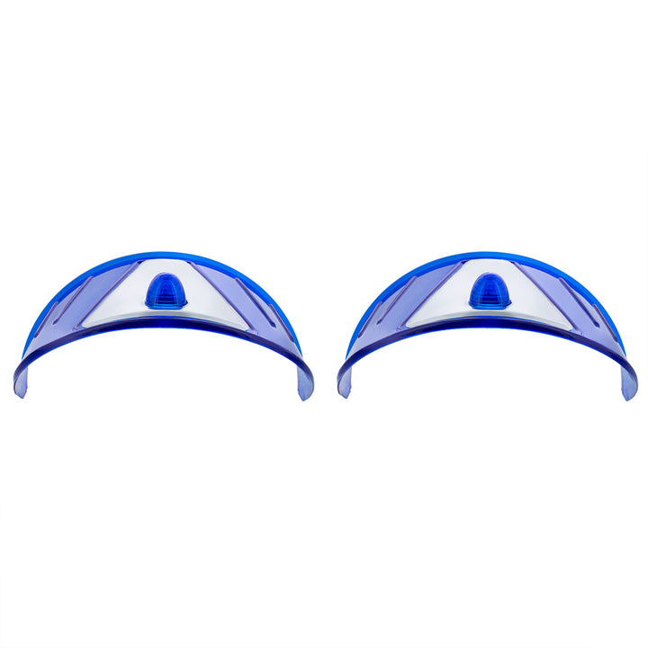 7" Headlight Visor, Blue (Pair) - View 4