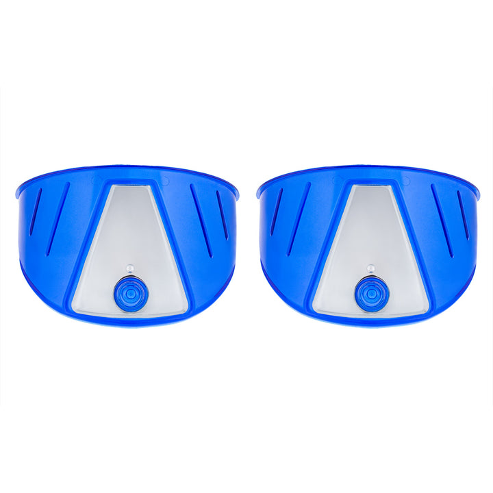 7" Headlight Visor, Blue (Pair) - View 5