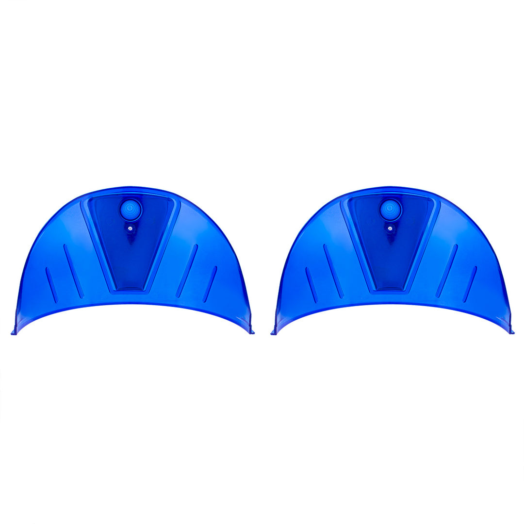 7" Headlight Visor, Blue (Pair) - View 6