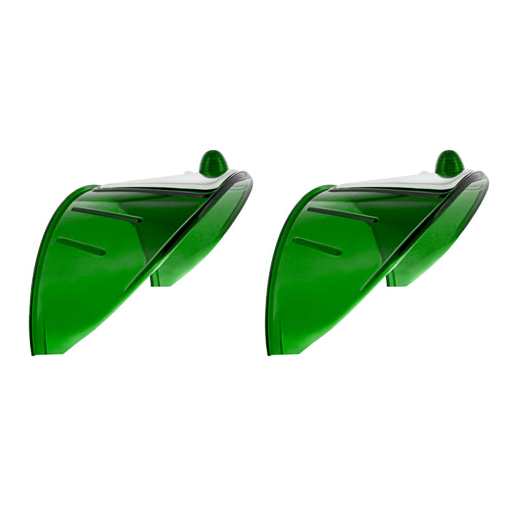 7" Headlight Visor, Green (Pair) - View 1