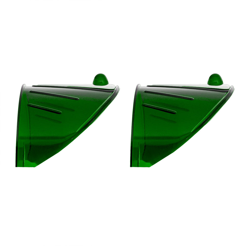 7" Headlight Visor, Green (Pair) - View 2