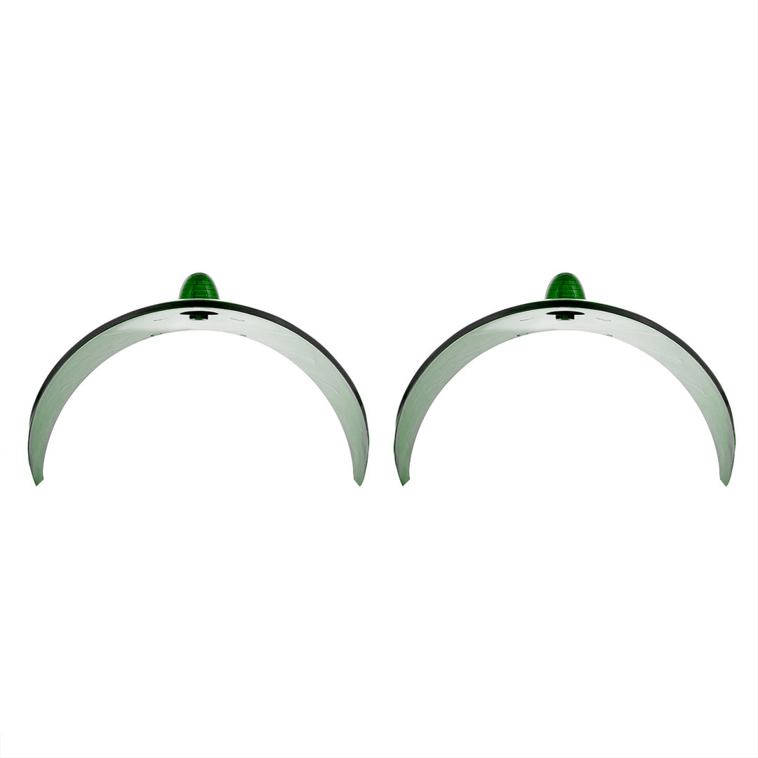 7" Headlight Visor, Green (Pair) - View 3