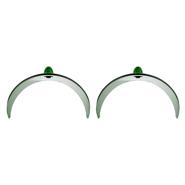 7" Headlight Visor, Green (Pair) - View 3