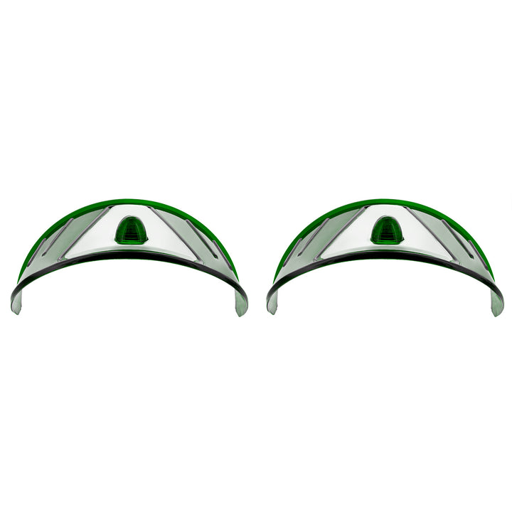 7" Headlight Visor, Green (Pair) - View 4