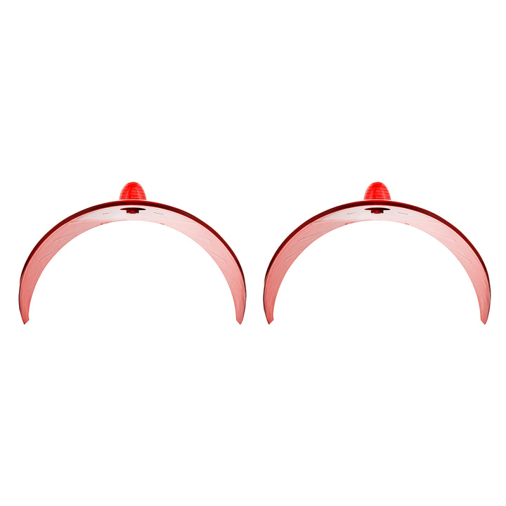 7" Headlight Visor, Red (Pair) - View 3