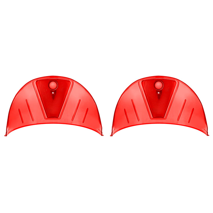 7" Headlight Visor, Red (Pair) - View 6