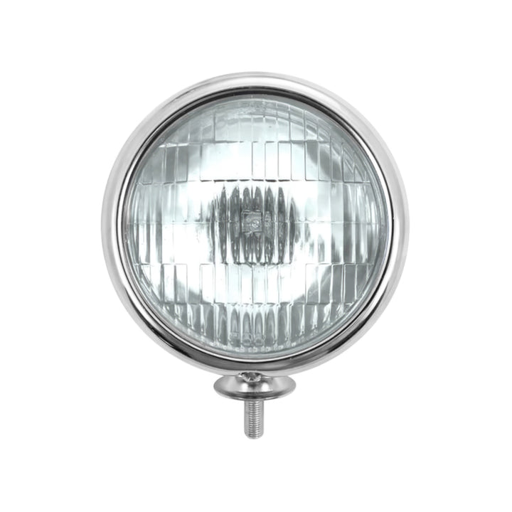 12V Vintage Chrome Fog Light, Clear Lens - View 1