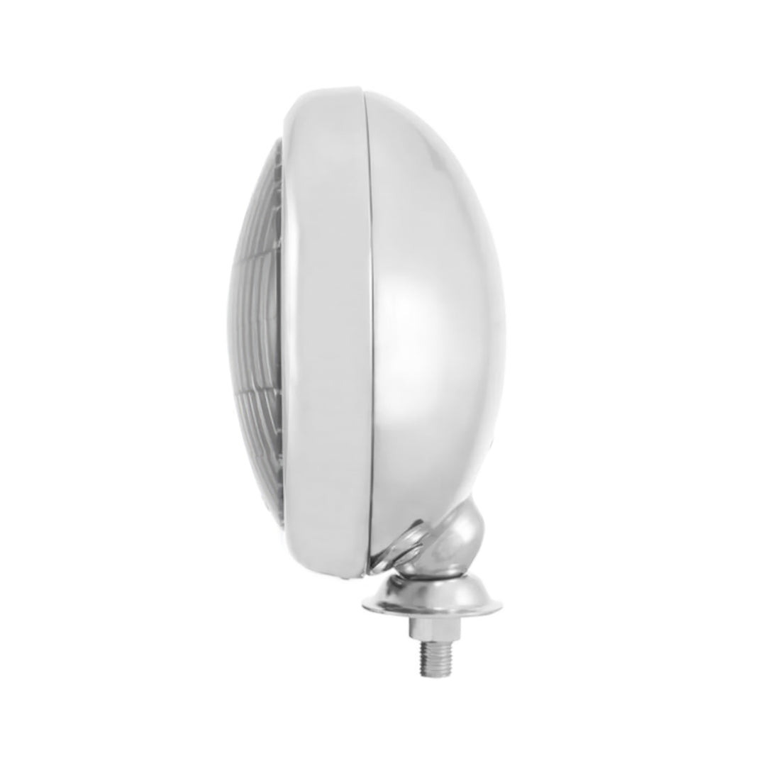 12V Vintage Chrome Fog Light, Clear Lens - View 2