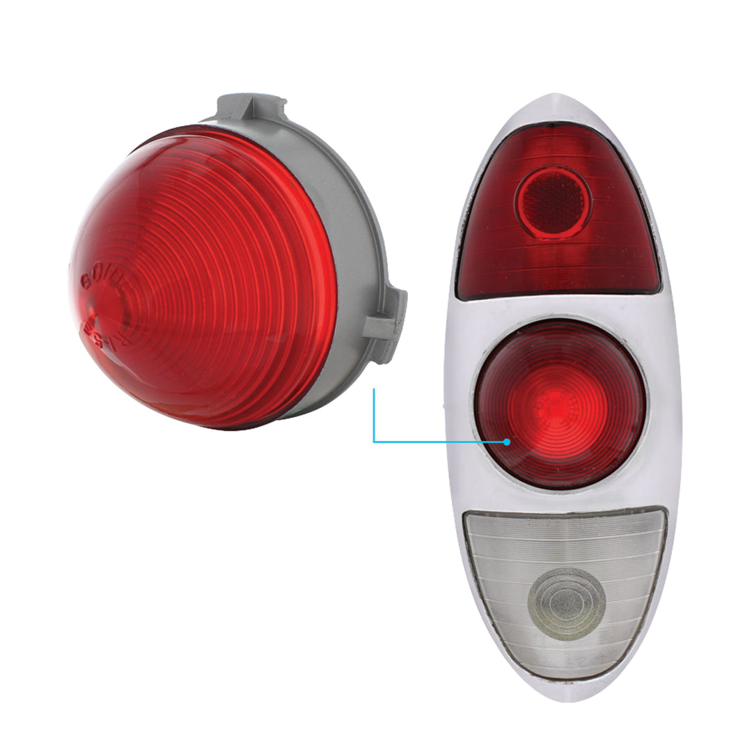 Center Tail Light Lens For 1953 Chevy Passenger Cars - View 3