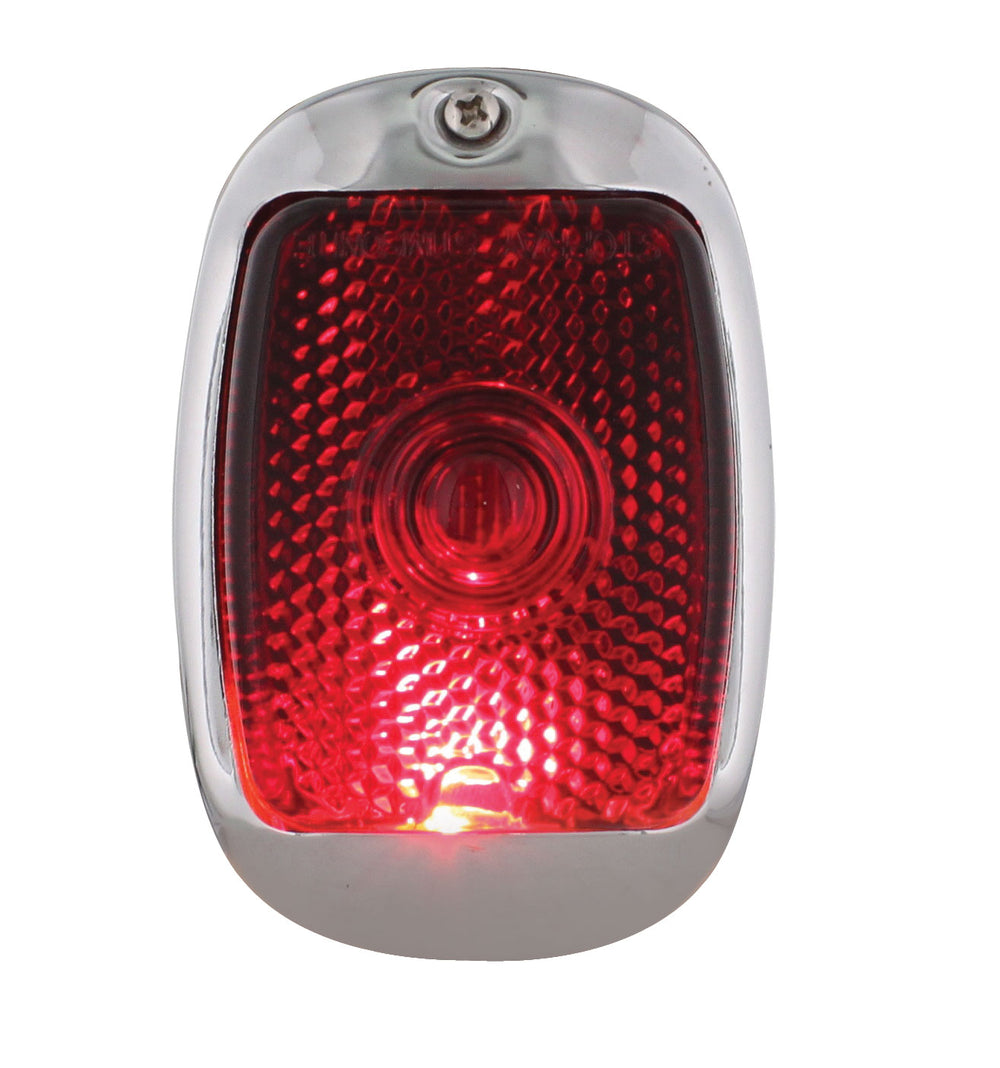 12V Tail Light With Chrome Bezel For 1937-38 Chevy Passenger Car - R/H - View 2