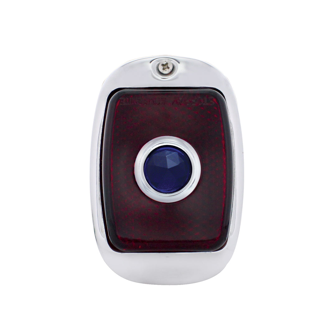 Tail Light Assembly With Black Housing &amp; Blue Dot For 1937-38 Chevy Car - R/H - View 1