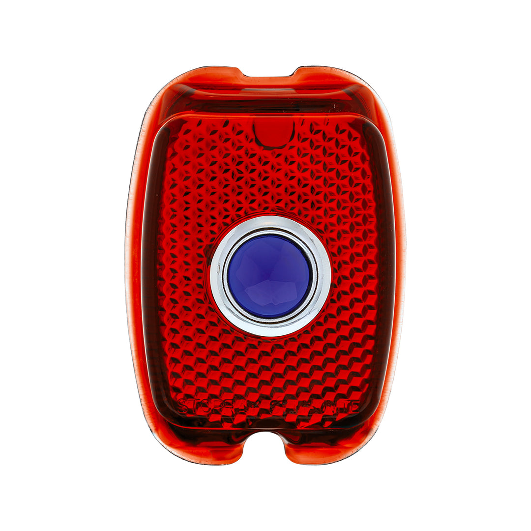 Glass Tail Light Lens With Blue Dot For Chevy Passenger Car (1937-1938) &amp; Truck (1940-1953) - View 1