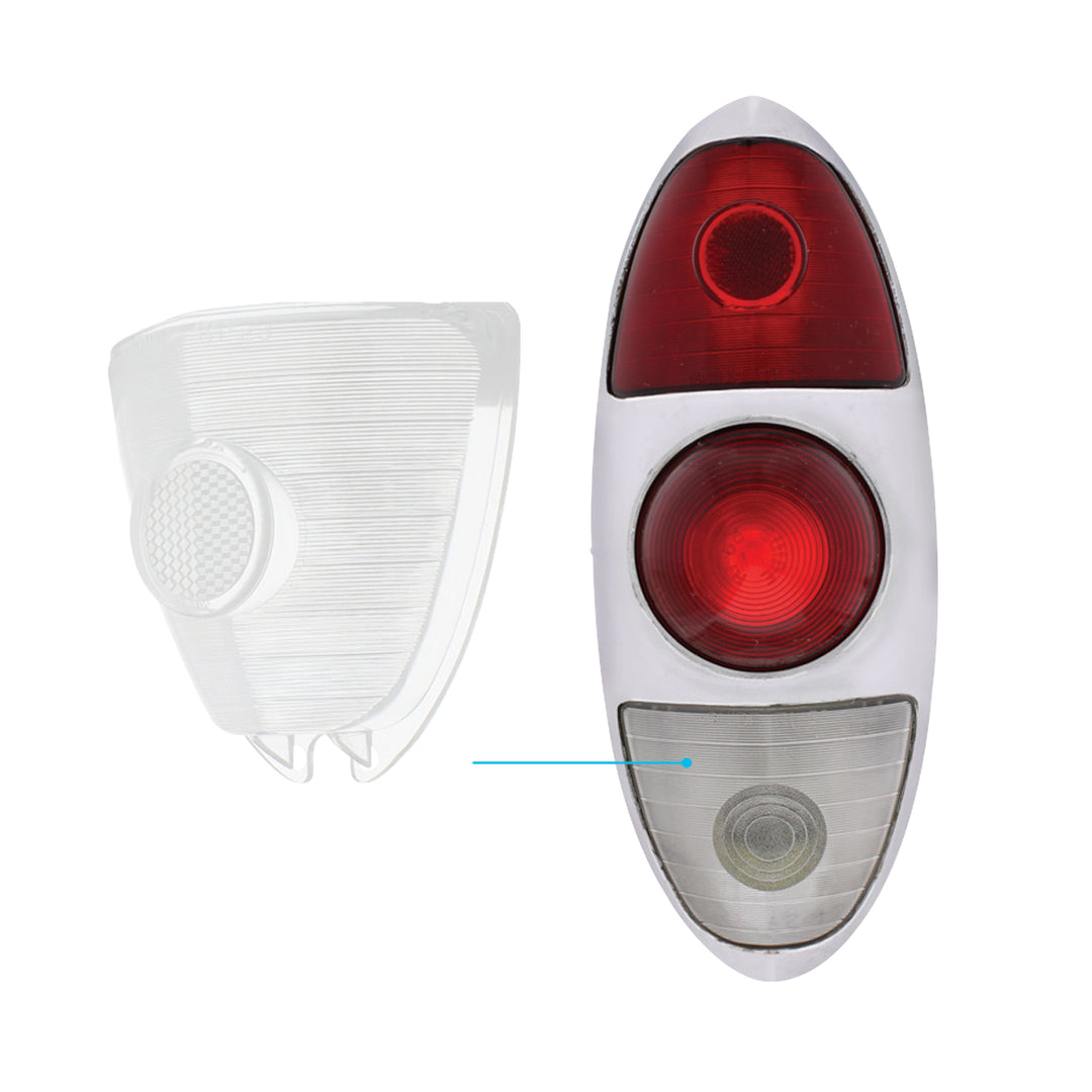 Backup Light Lens, Clear For 1953 Chevy Passenger Car - View 3