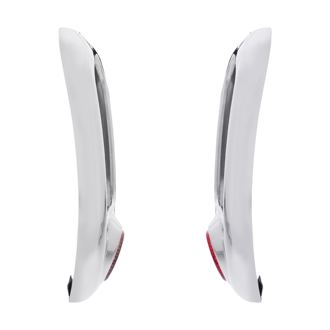 Stainless Steel Tail Light Bezel With Red Reflector For 1949-50 Chevy Passenger Car - View 3