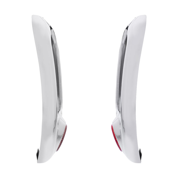 Stainless Steel Tail Light Bezel With Red Reflector For 1949-50 Chevy Passenger Car - View 3