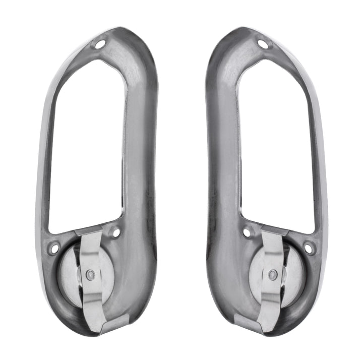 Stainless Steel Tail Light Bezel With Red Reflector For 1949-50 Chevy Passenger Car - View 4