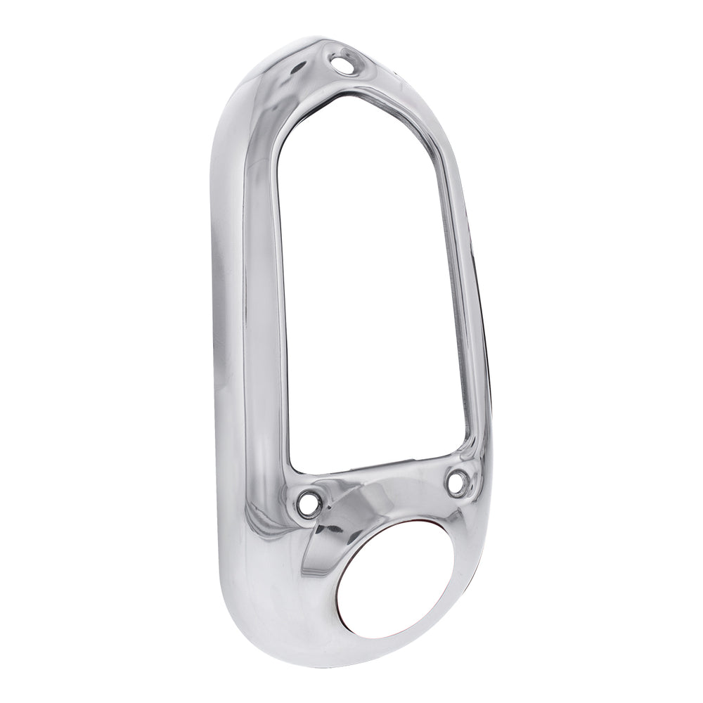 Stainless Steel Tail Light Bezel For 1949-50 Chevy Passenger Car - L/H - View 2