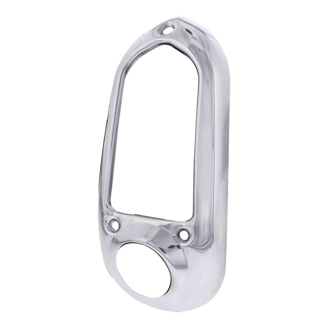 Stainless Steel Tail Light Bezel For 1949-50 Chevy Passenger Car - R/H - View 2