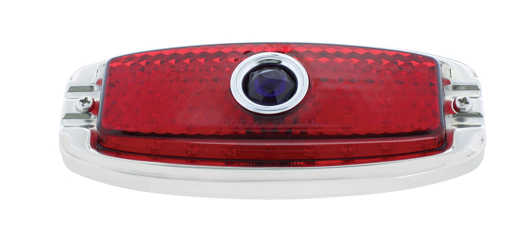 36 LED Tail Light With SS Rim &amp; Blue Dot For 1941-48 Chevy Passenger Car - L/H - View 3