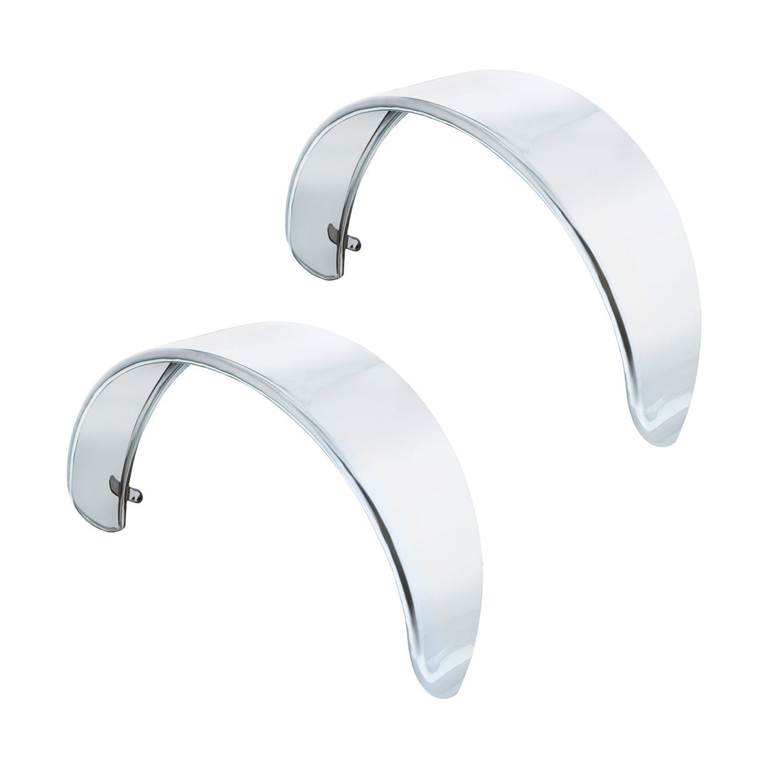 Stainless Steel Outside Mount Headlight Visor (Pair) - View 1