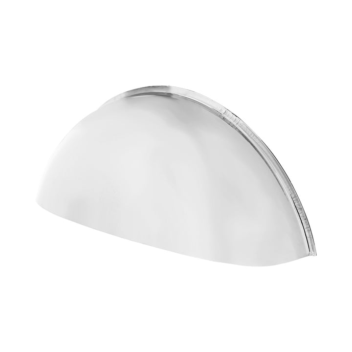 Stainless Steel Stick-Out "Half Moon" Headlight Shield (Pair) - View 1