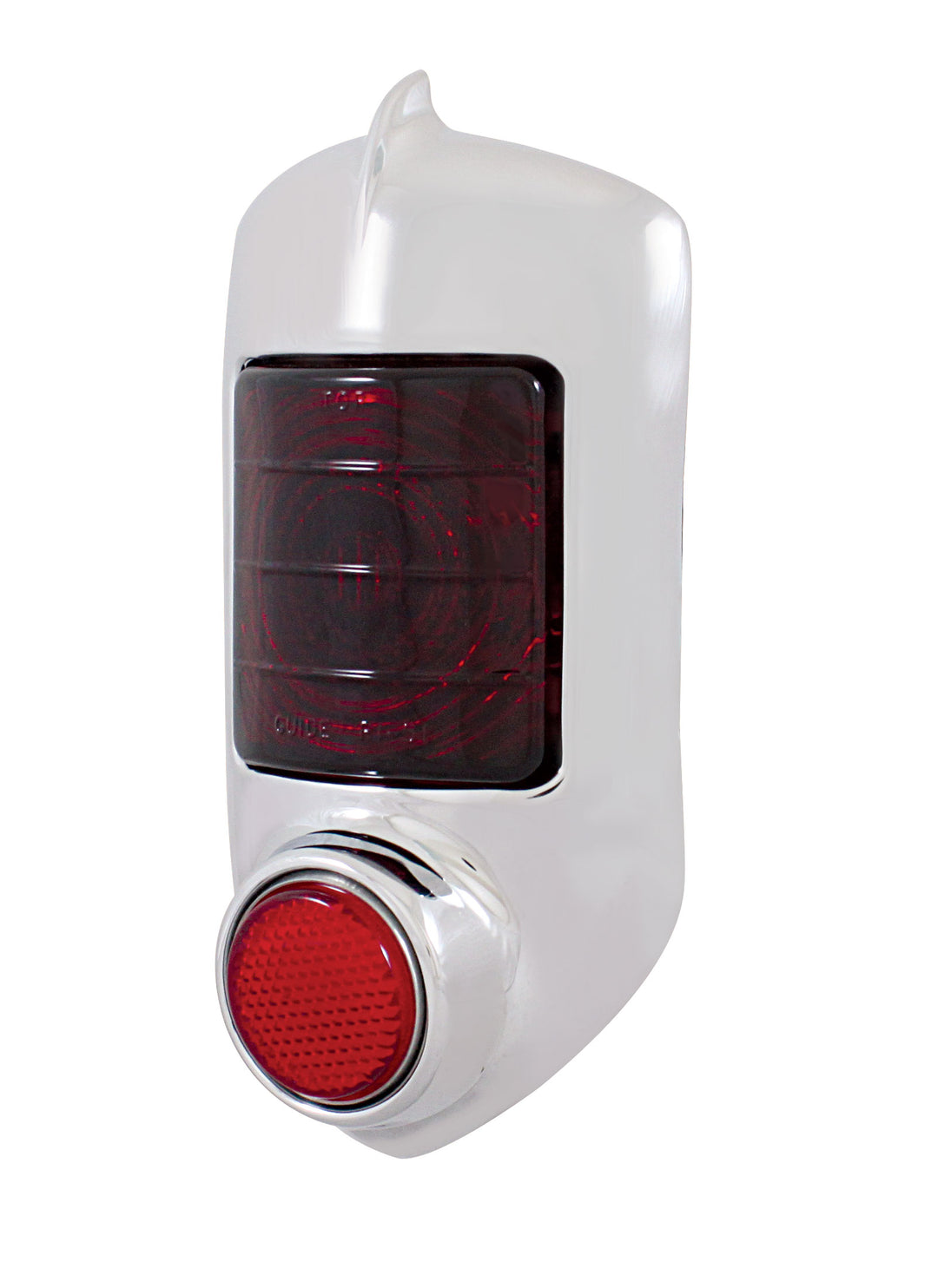 Tail Light With Chrome Bezel &amp; Glass Lens For 1951-52 Chevy Passenger Car - View 2