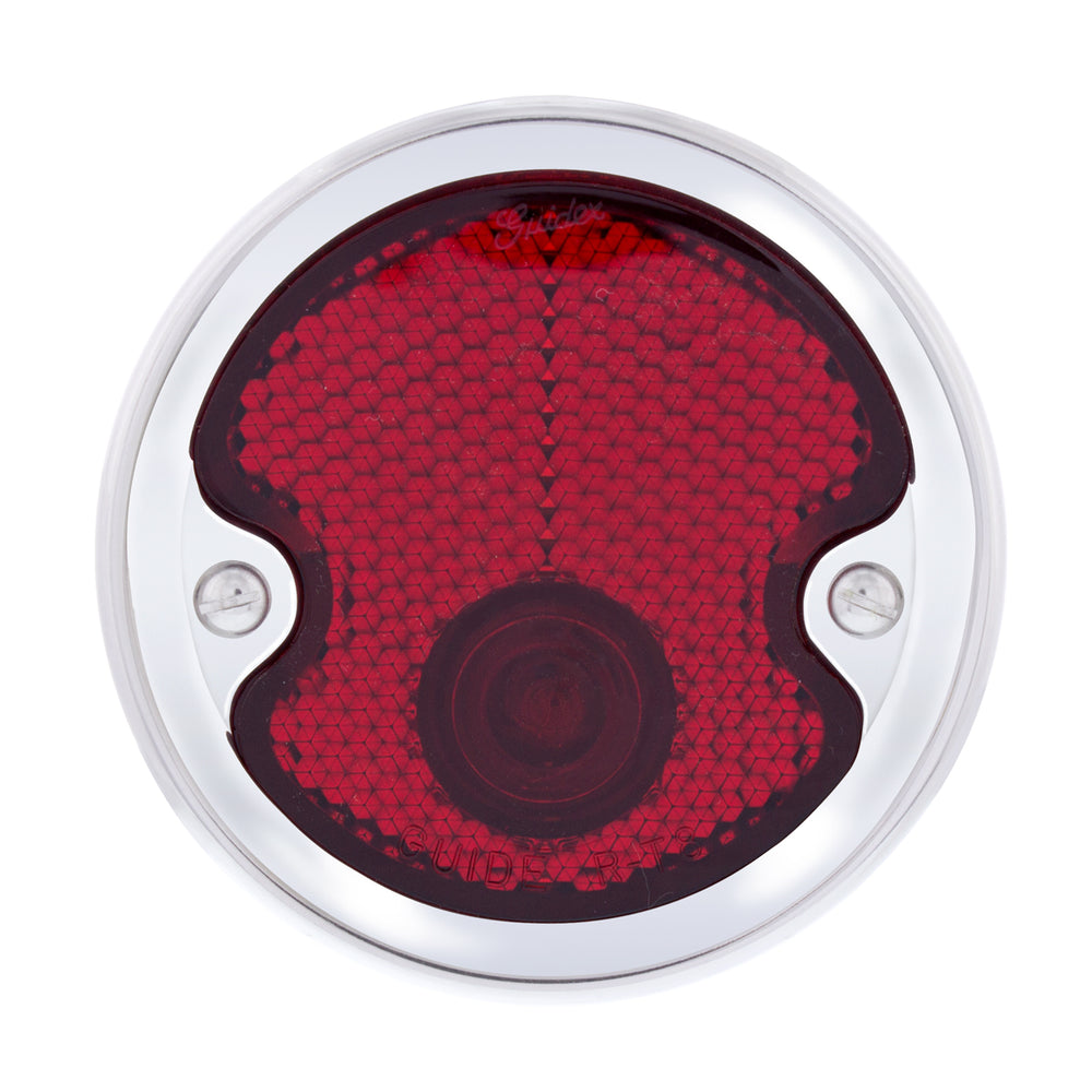 Tail Light Assembly With Stainless Steel Bezel & Black Housing For 1954-55 Chevy Truck - View 2