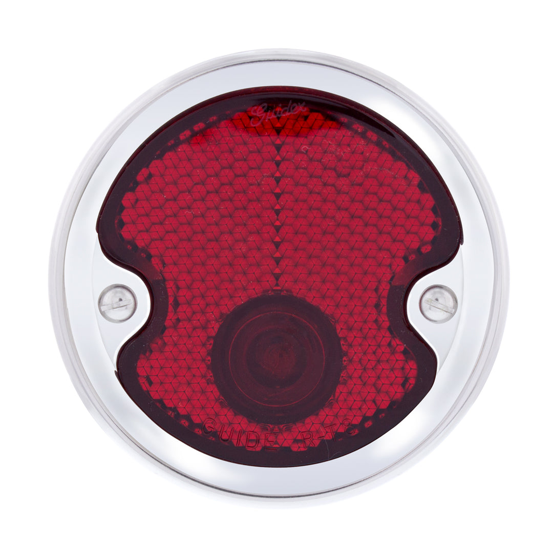 Tail Light Assembly With Stainless Steel Bezel &amp; Black Housing For 1954-55 Chevy Truck - View 2