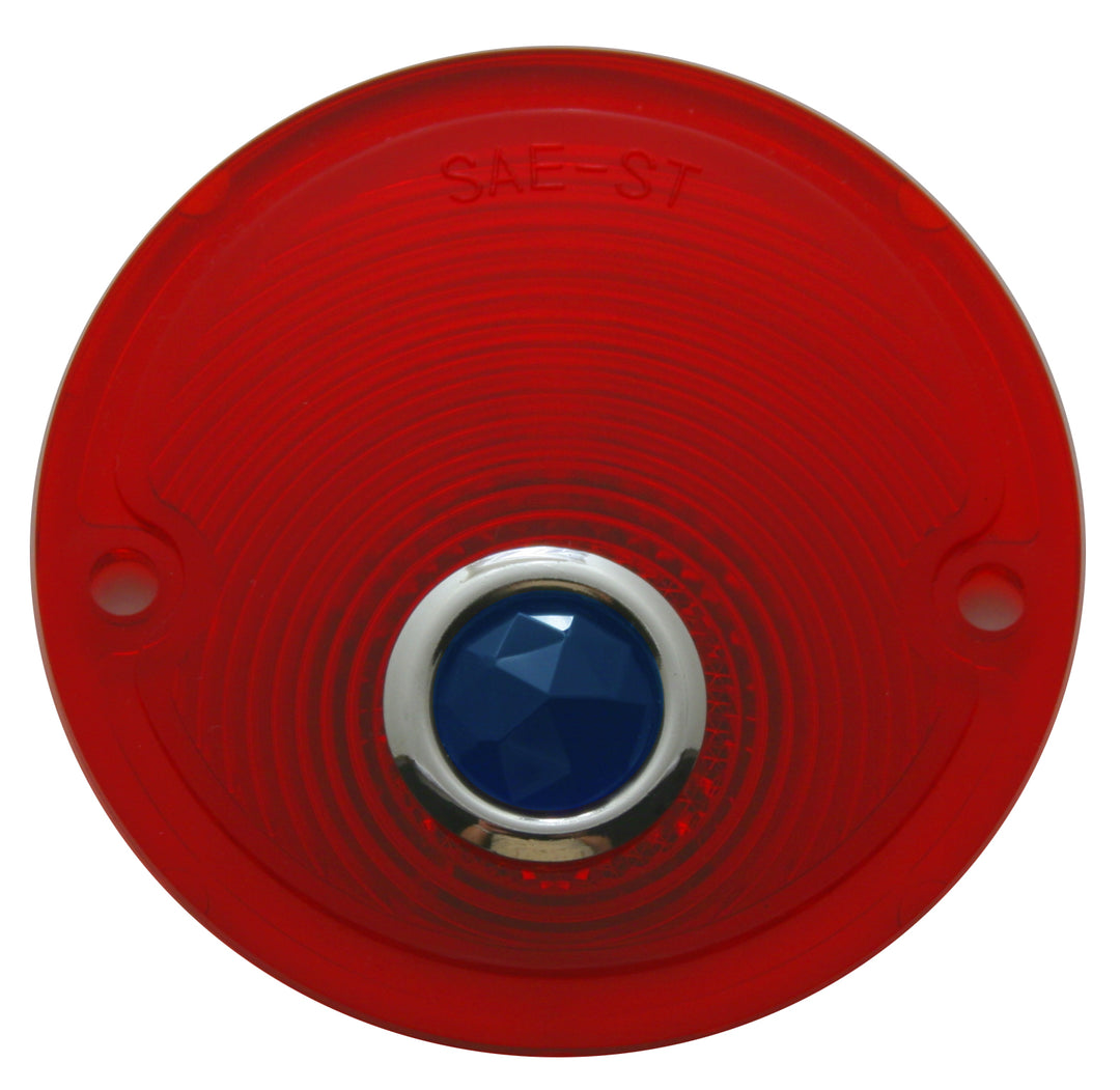 Tail Light Lens With Blue Dot For 1954-59 Chevy &amp; GMC Truck - View 1