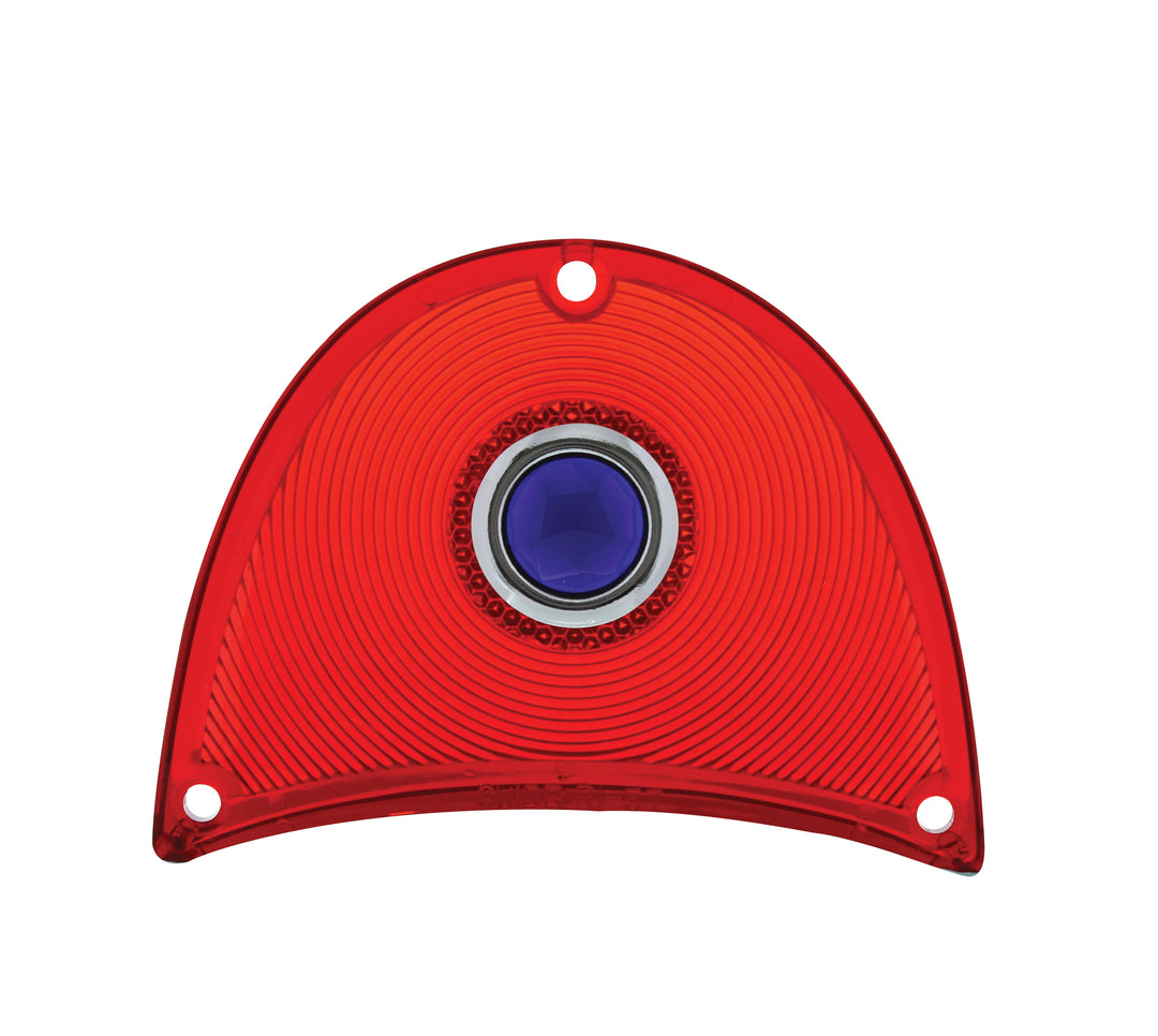 Tail Light Lens With Blue Dot For 1957 Chevy Passenger Car - View 1