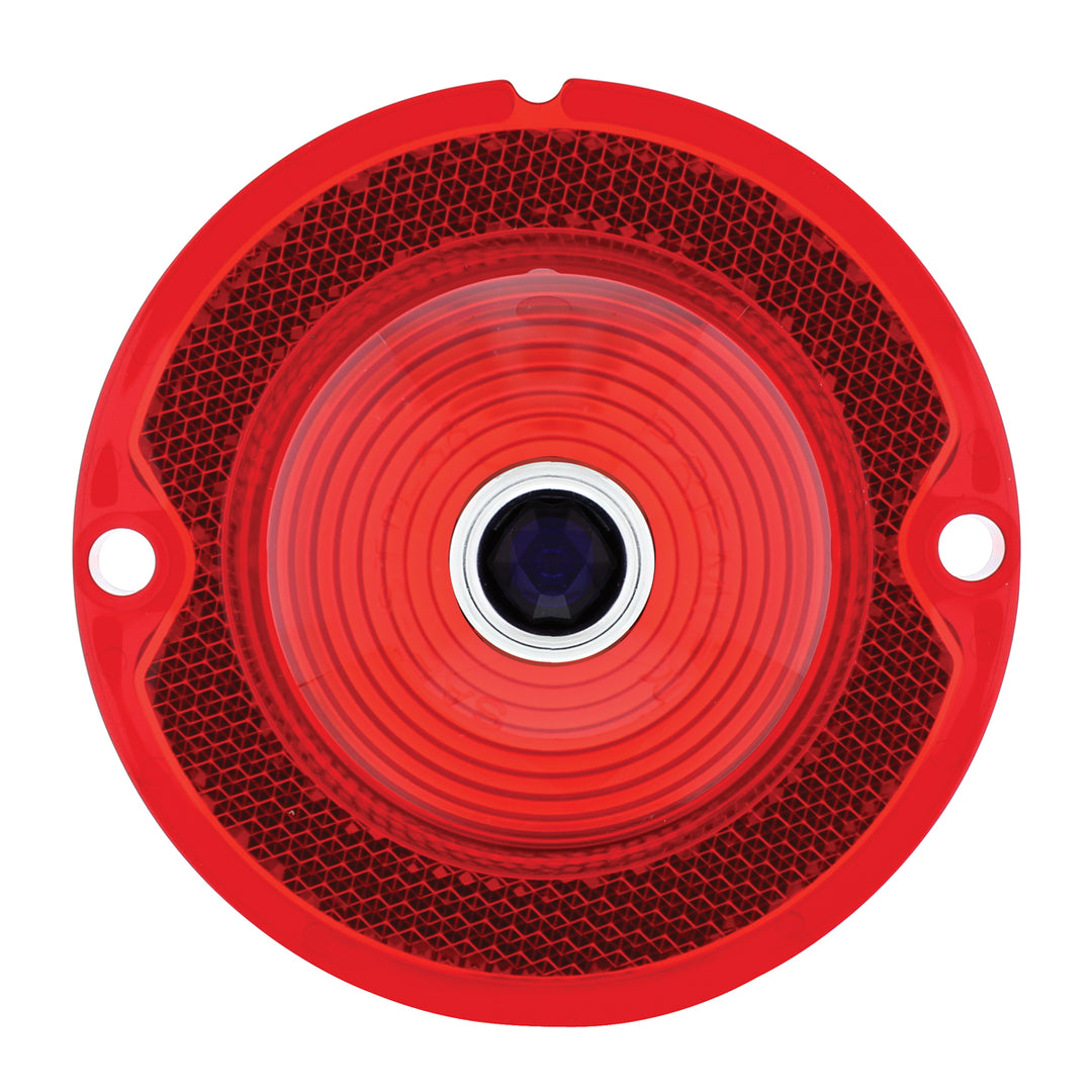 Tail Light Lens With Blue Dot For 1958 Chevy Passenger Car - View 1