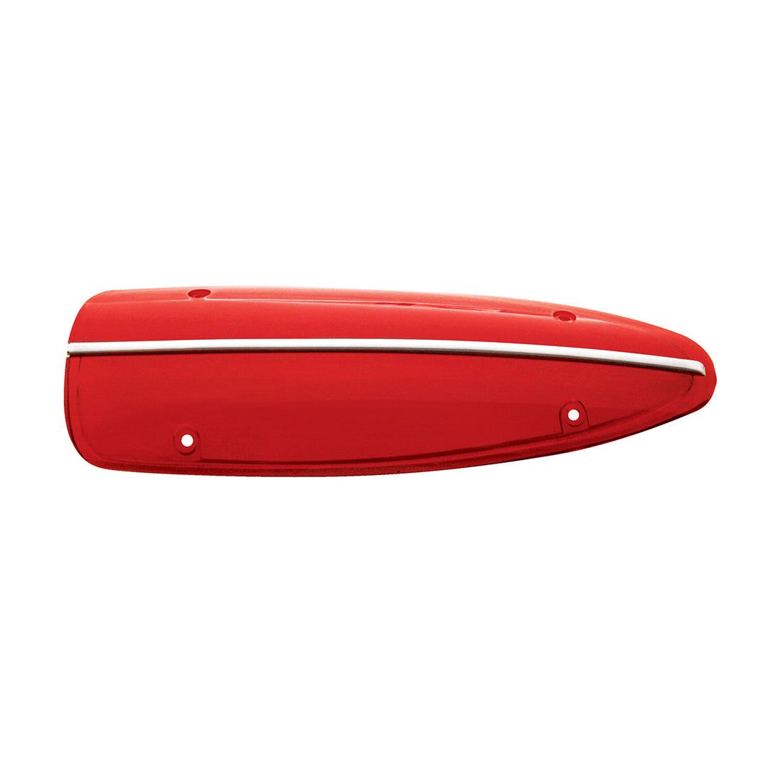 Tail Light Lens With Stainless Steel Trim For 1958-60 Chevy Corvette - View 1
