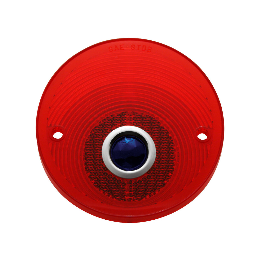 Tail Light Lens With Blue Dot For 1960-66 Chevy Stepside Truck - View 1