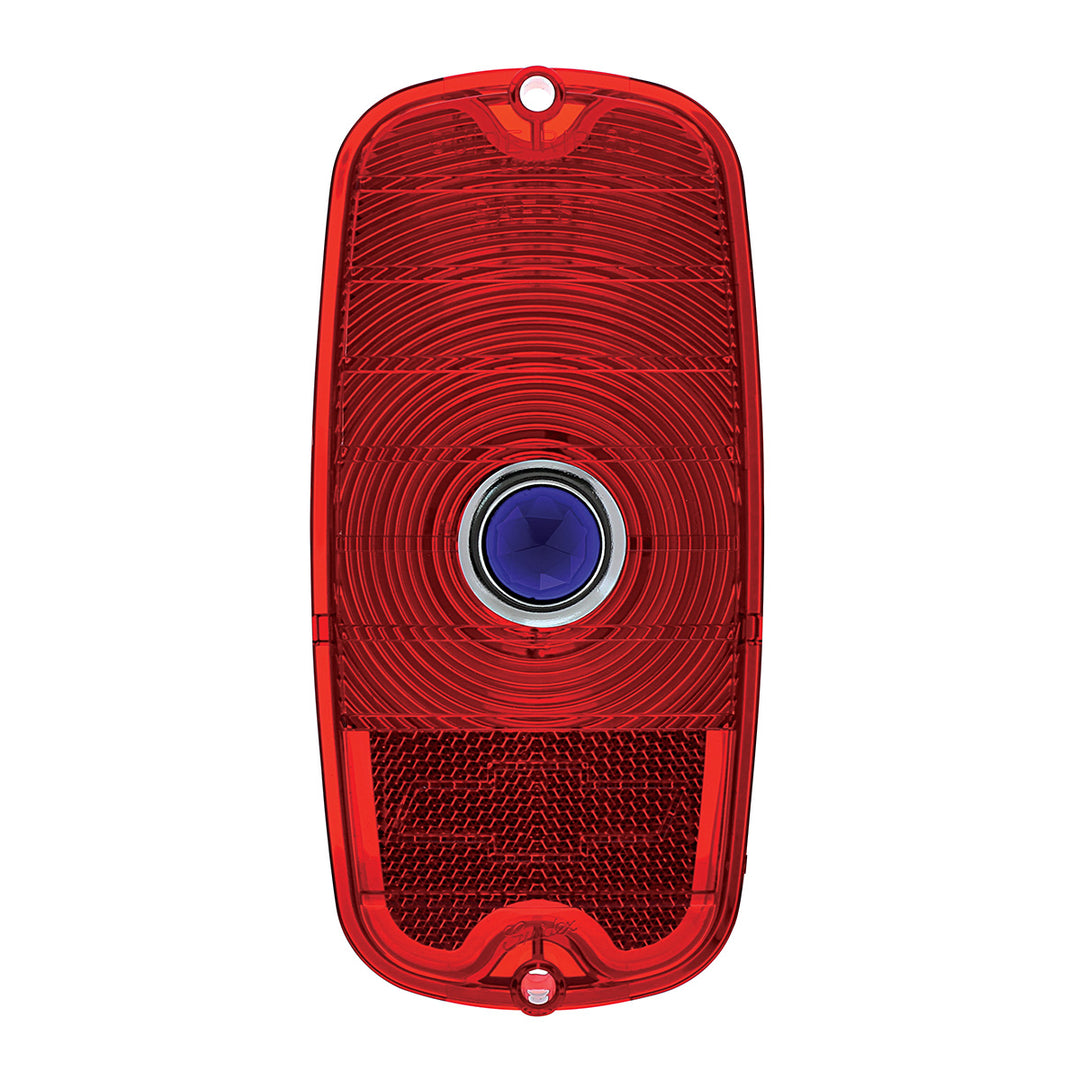 Tail Light Lens With Blue Dot For 1960-66 Chevy Fleetside Truck - View 1