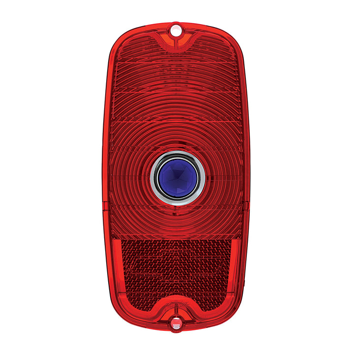 Tail Light Lens With Blue Dot For 1960-66 Chevy Fleetside Truck - View 1