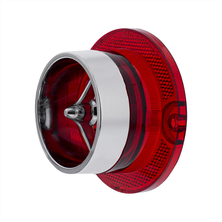 Tail Light Lens With Chrome Rim For 1963 Chevy Impala - View 2