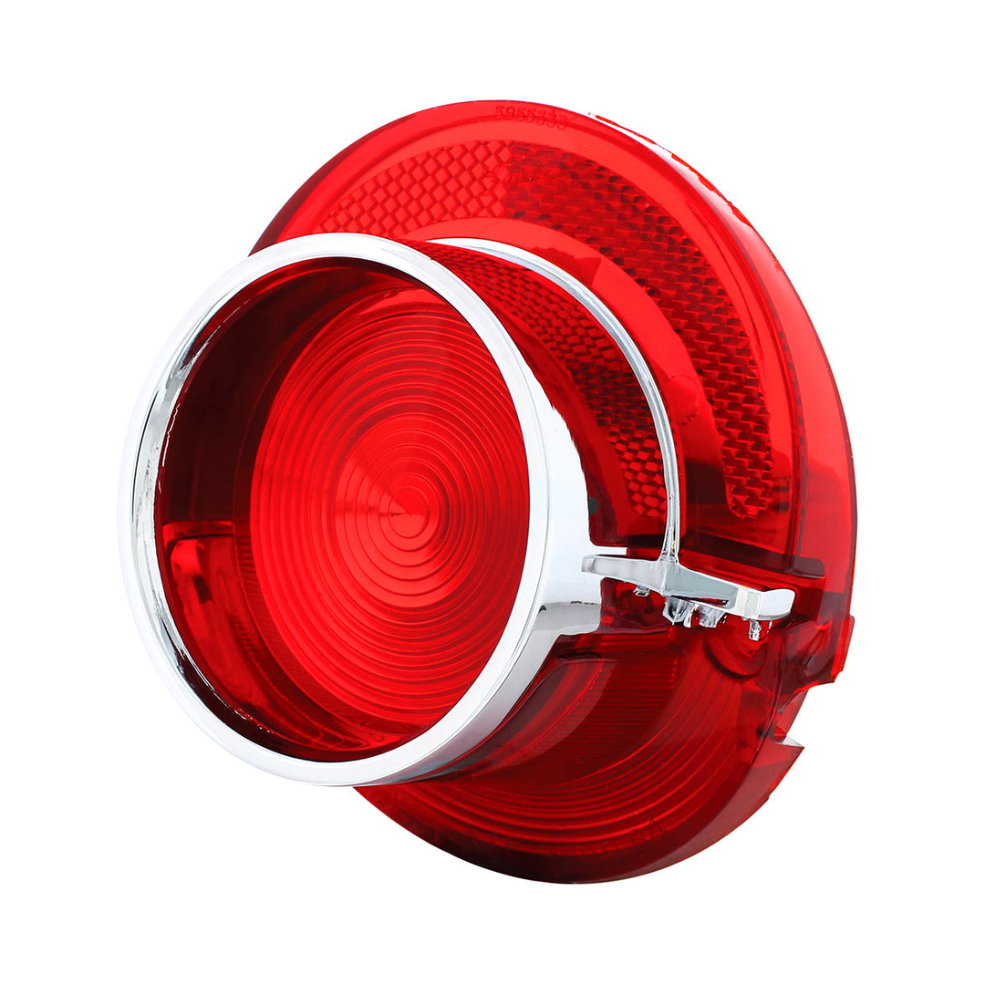 Tail Light Lens With Chrome Rim For 1964 Chevy Passenger Car - View 2