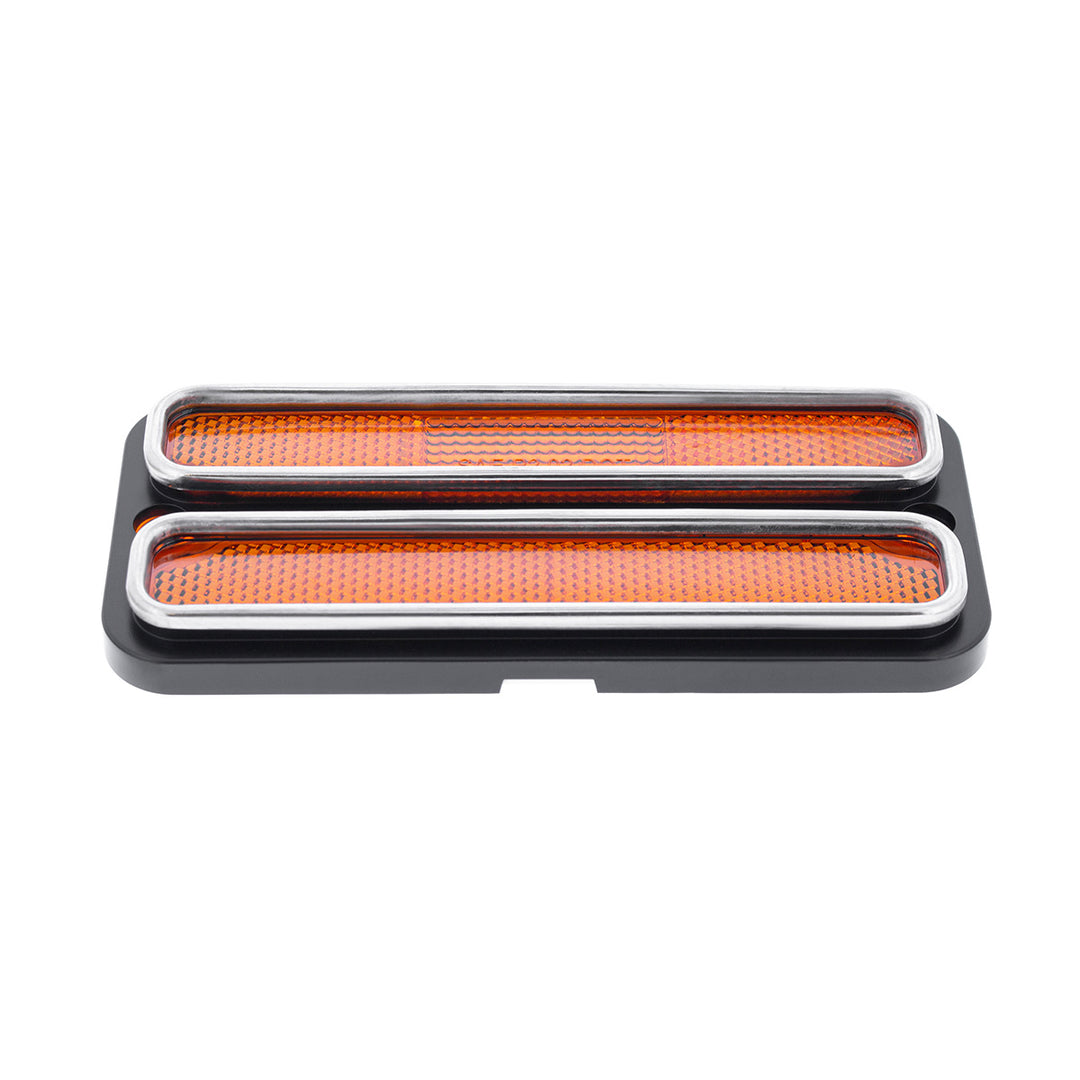 Deluxe Side Marker Light With Stainless Steel Trim For 1968-1972 Chevrolet &amp; GMC Truck-Amber Lens - View 5