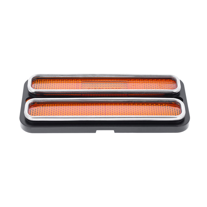 Deluxe Side Marker Light With Stainless Steel Trim For 1968-1972 Chevrolet &amp; GMC Truck-Amber Lens - View 5