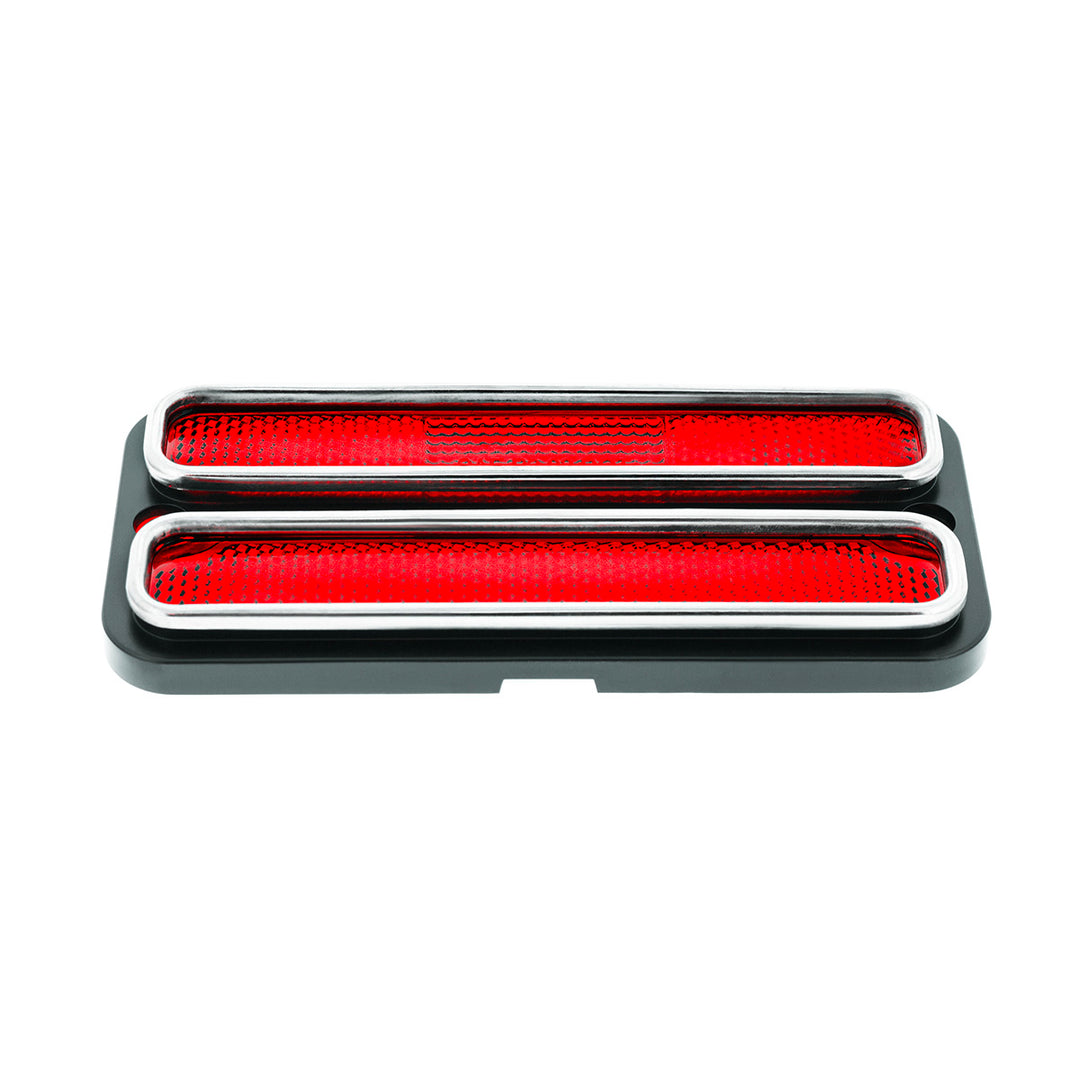 Deluxe Side Marker Light With Stainless Steel Trim For 1968-1972 Chevrolet &amp; GMC Truck-Red Lens - View 5