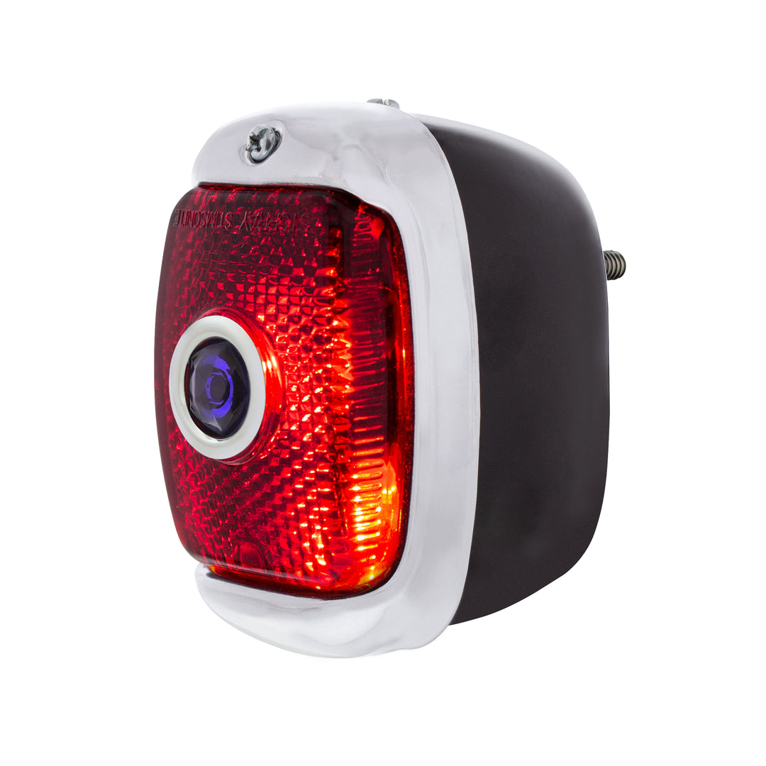 Tail Light Assembly With Black Housing &amp; Blue Dot For 1940-53 Chevy &amp; GMC Truck - R/H - View 3