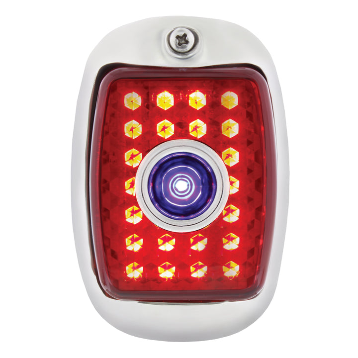 23 LED Tail Light Assembly With Black Housing &amp; Blue Dot For 1940-53 Chevy &amp; GMC Truck - R/H - View 5
